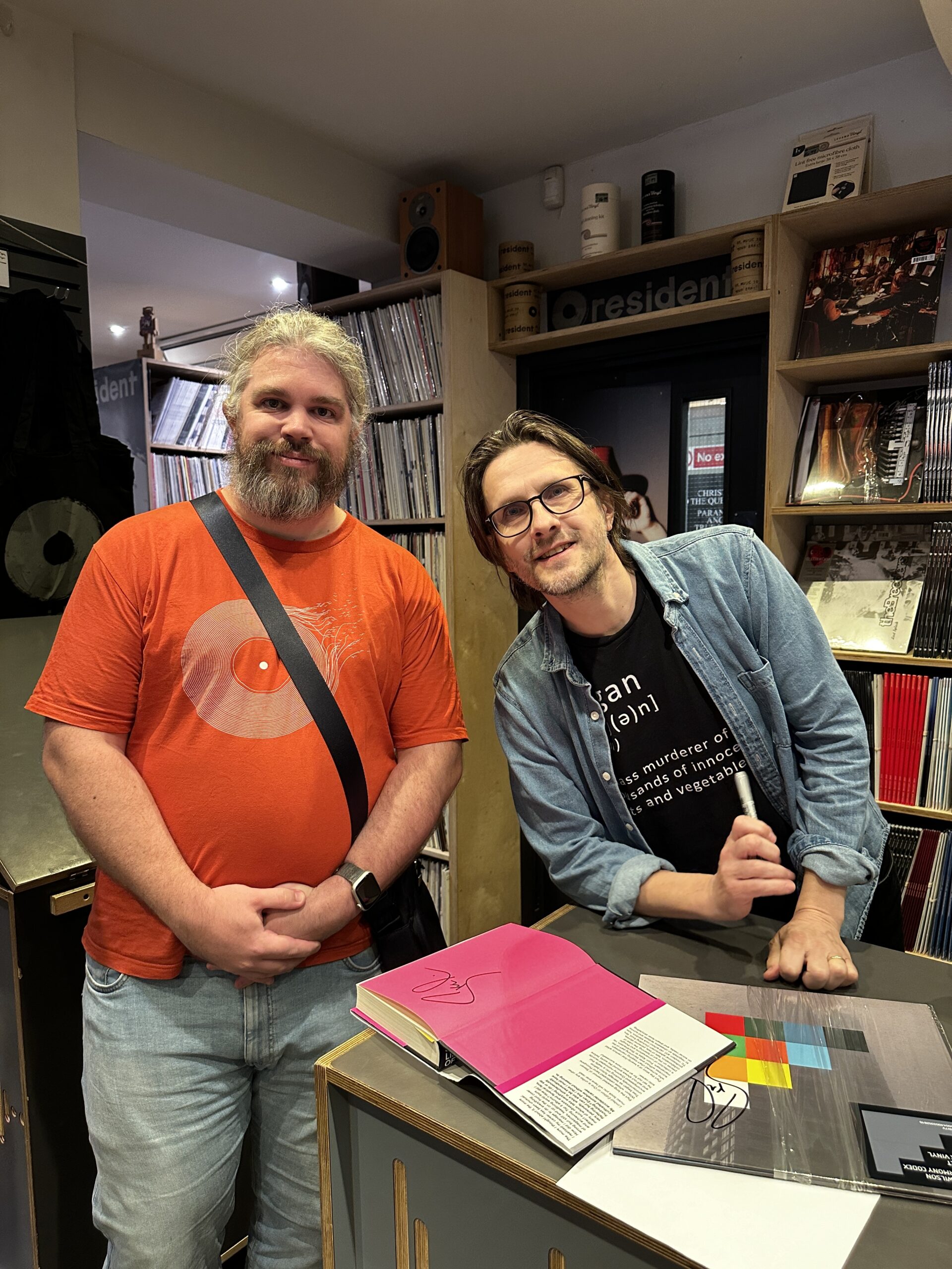 Mike Oldfield meets Steven Wilson at Resident Music, Brighton